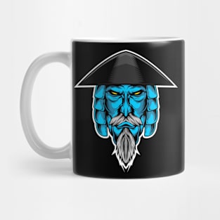 blue samurai Mug